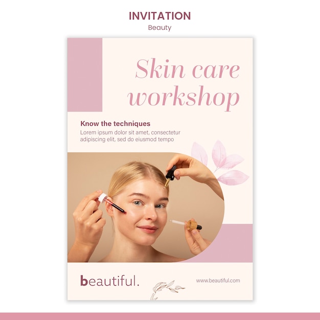 flat design beauty template
