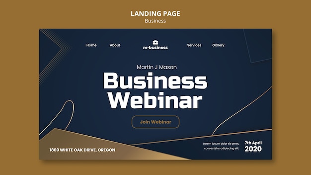 Flat design business template