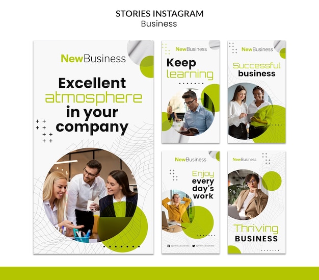 Flat design business template
