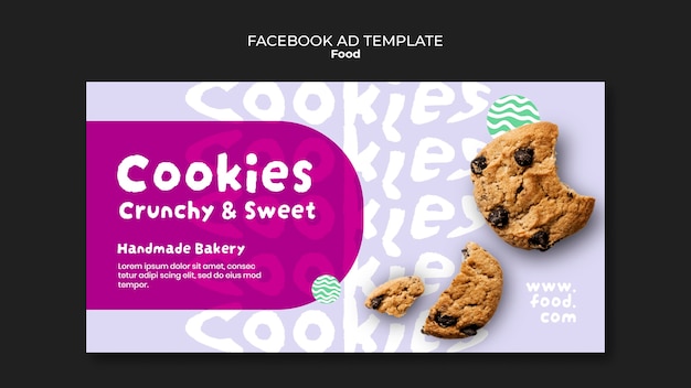 Flat design food template