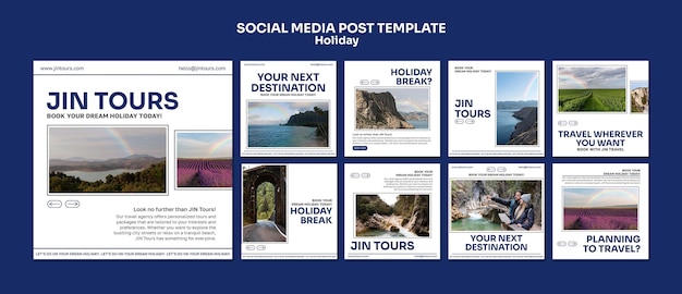 flat design holiday template