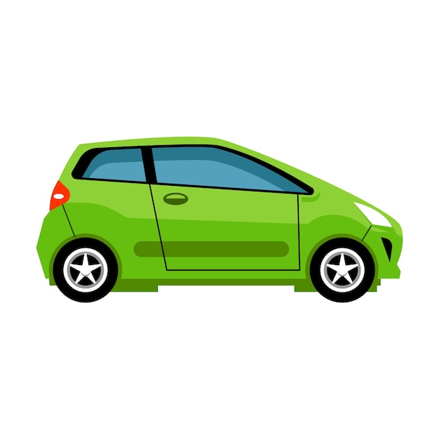 PSD flat design illustration of car