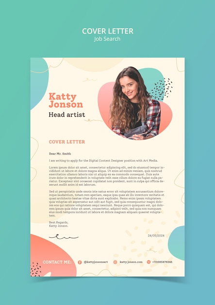 flat design job search template