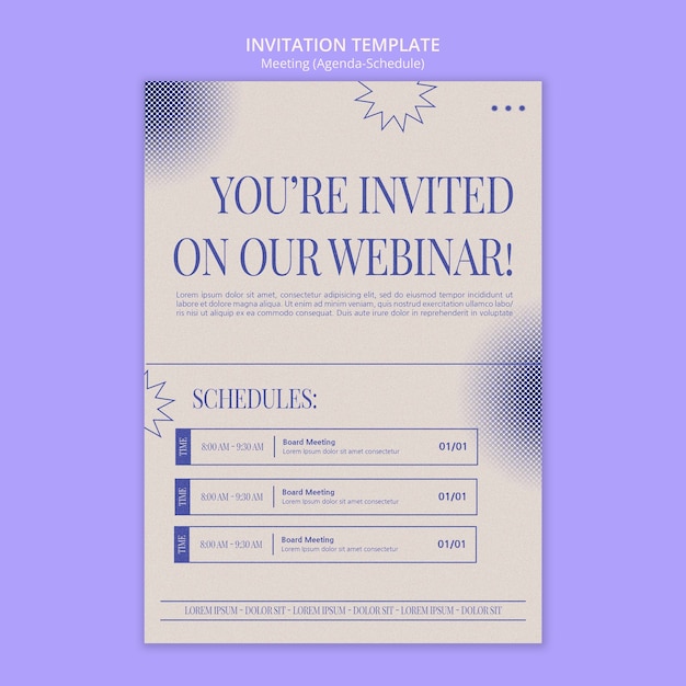 flat design meeting template