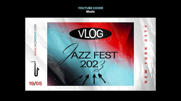 flat design music template