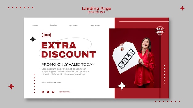 Flat design rabattmal