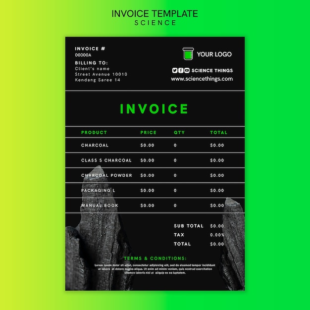 flat design science template
