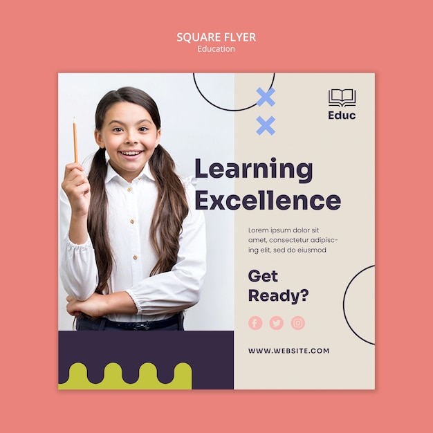 Flat design-utdanningsmal