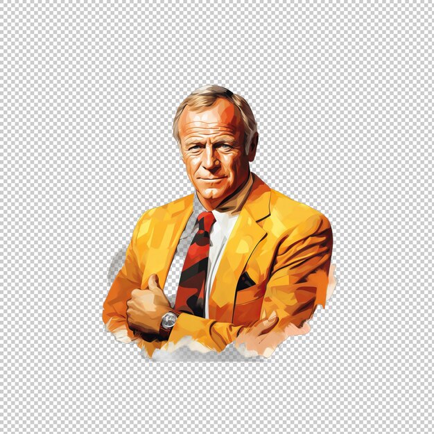 PSD flat logo arnold palmer isolated background is