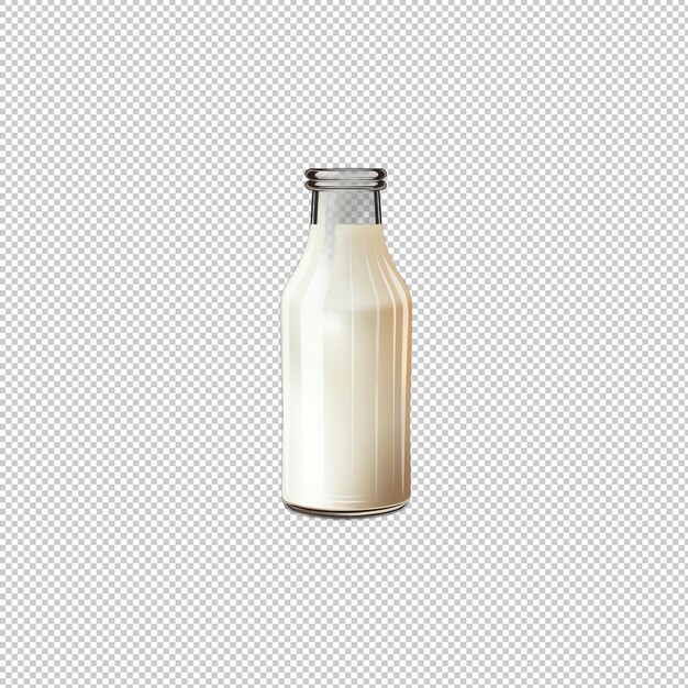 PSD flat logo milk isolated background hi