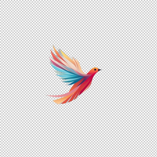 PSD flat logo paloma isolated background