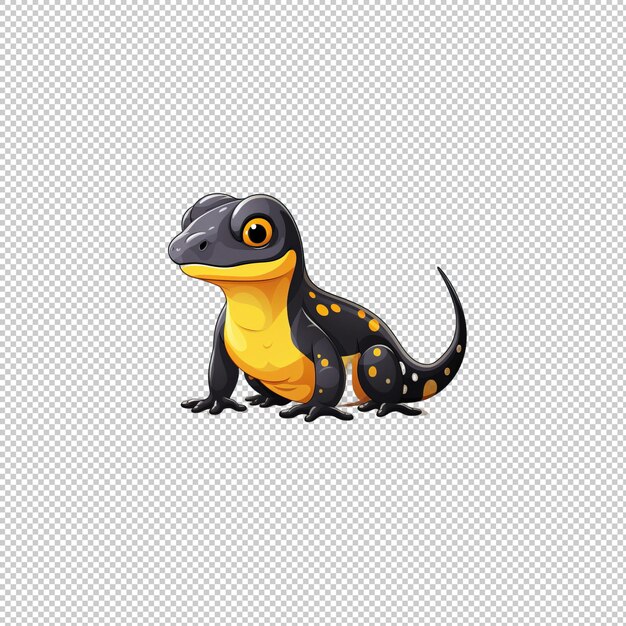 PSD flat logo salamander isolated background isola