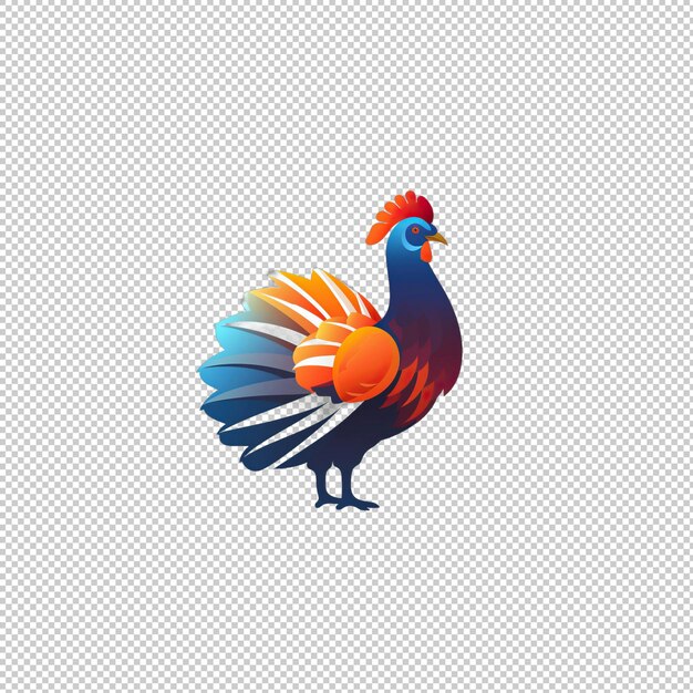 PSD flat logo turkey isolated background