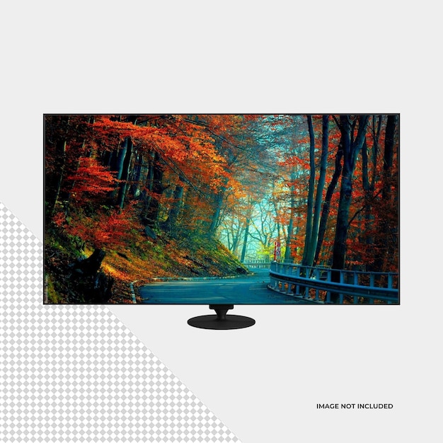 PSD mockup di monitor tv a schermo piatto