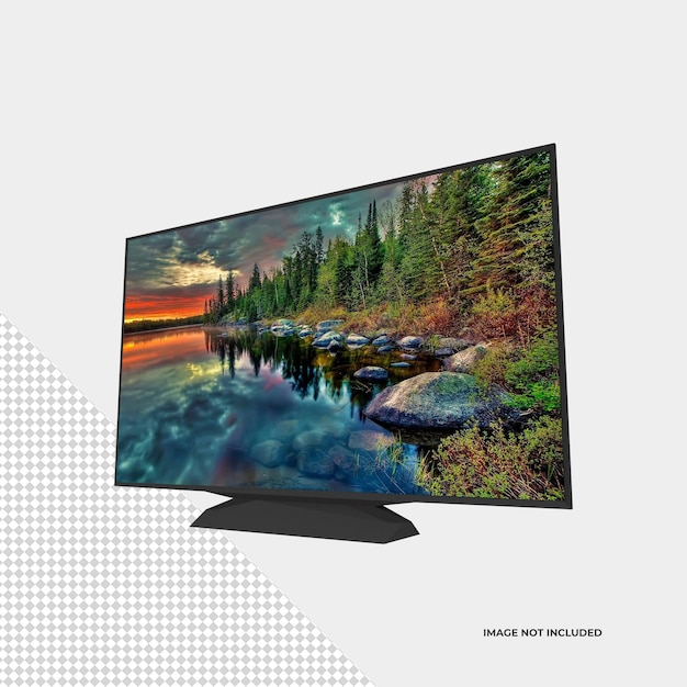 PSD mockup di monitor tv a schermo piatto