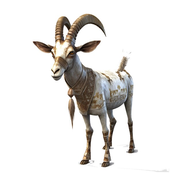 Flate image of goat vector