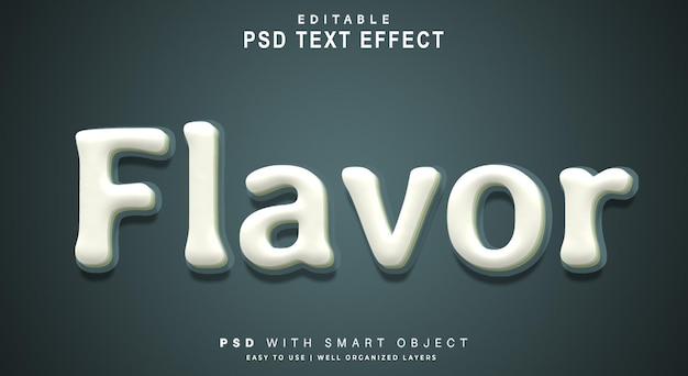 Flavor Text effect. editable text smart object