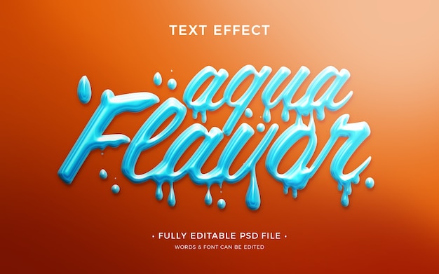 PSD flavor  text effect