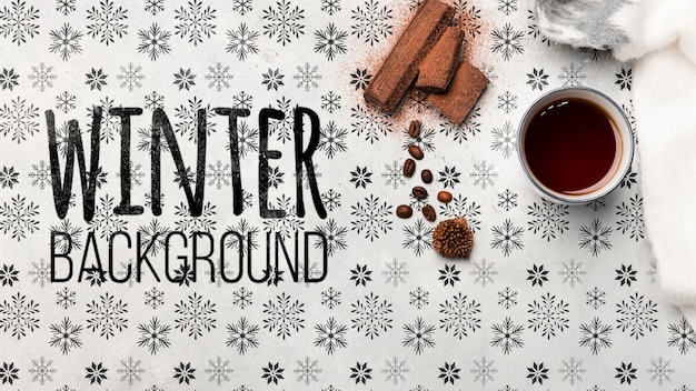 flavored tea with cinnamon for winter