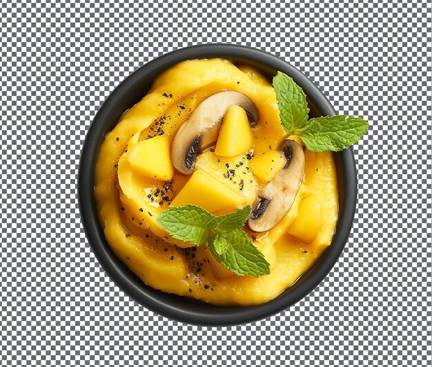 flavorful maio minty mango mushroom mash isolated on transparent background