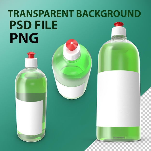 PSD fles 1000 ml png