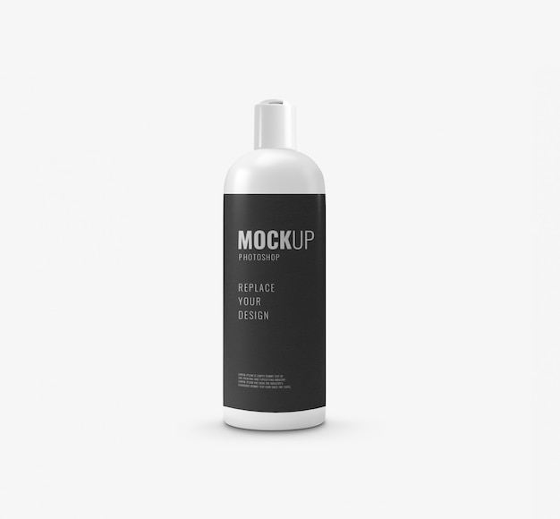 Fles flip deksel mockup realistisch