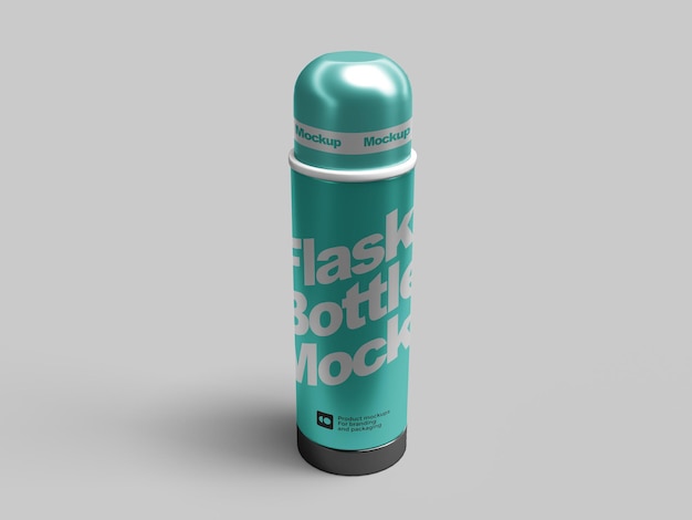 Fles of tumbler herbruikbare fles mockup