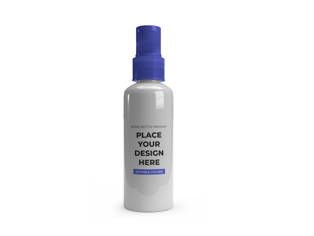 Fles Spray Mockup Sjabloon Geïsoleerd