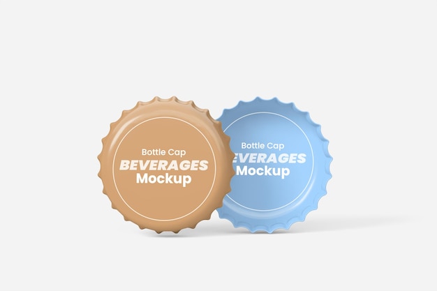 Flesdop dranken mockup 3d render realistisch