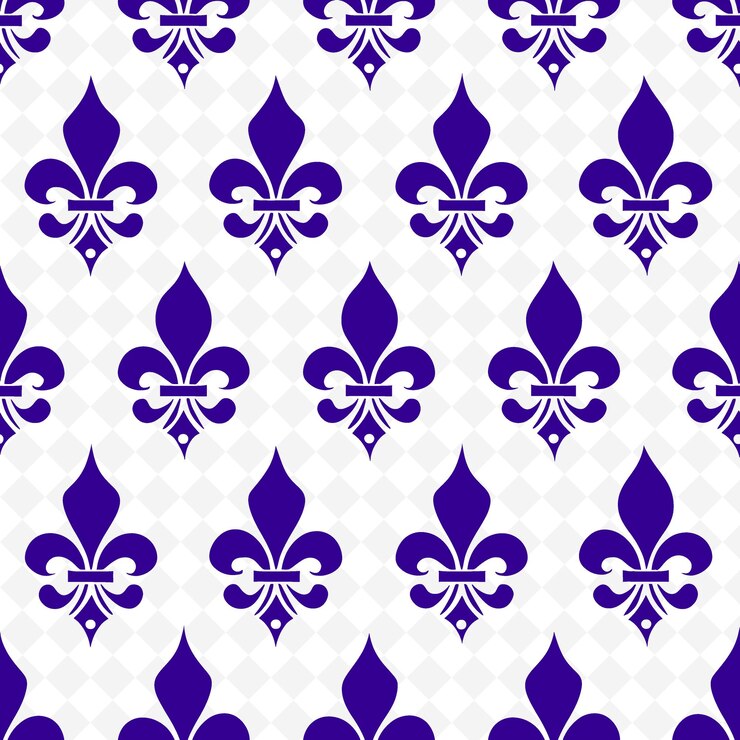 PSD fleur de lis wzór z rodzajem ikony kota i stylizowaną linią natchniona przez naturę abstrakcyjna sztuka konturów