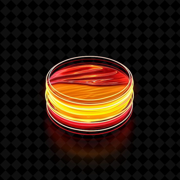 PSD flickering neon circles nebraska runza in a cornhusk inspire png neon food decor y2k collection