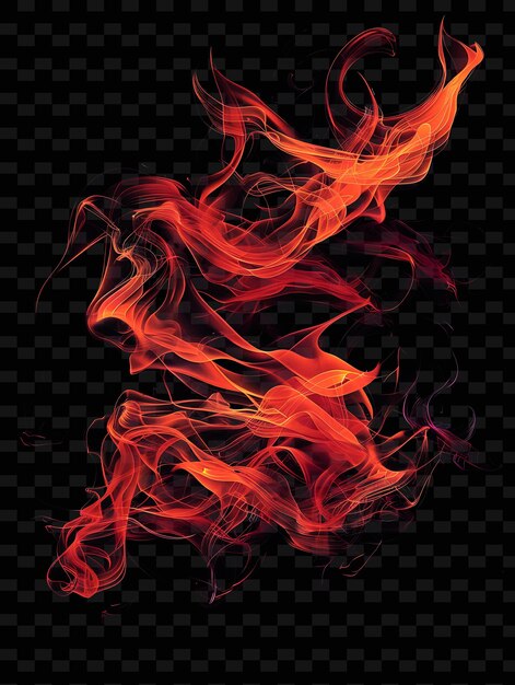 Flickering Neon Flames Fire Texture Material Flame Effect Ne Y2k Texture Shape Background Decor Art