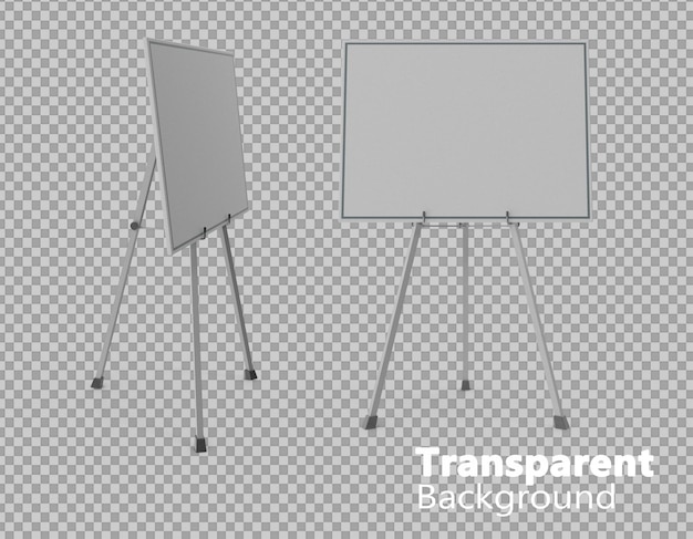 flip chart on transparent background