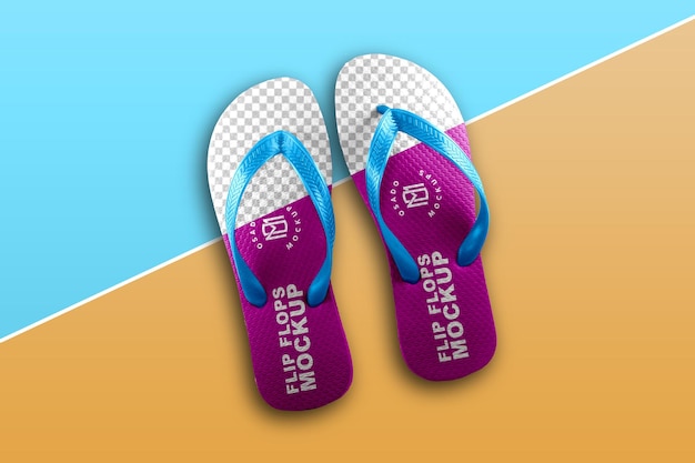 PSD flip flops mockup