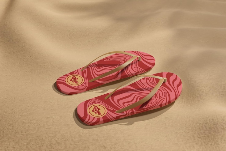 PSD flip flops mockup