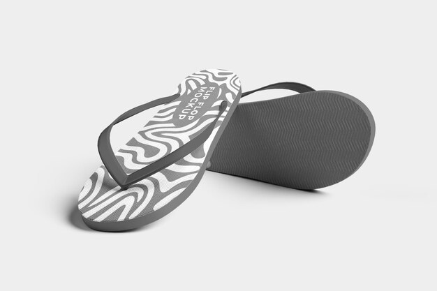 PSD flip flops sandals mockup