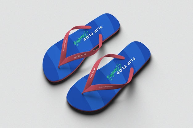 PSD flip flops sandals mockup