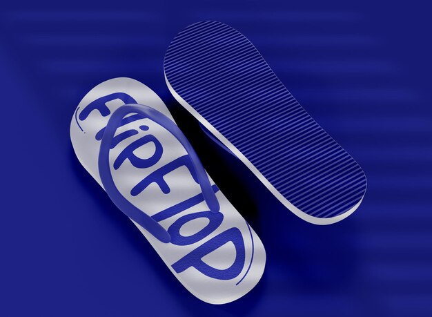 Flip flops sandals mockup