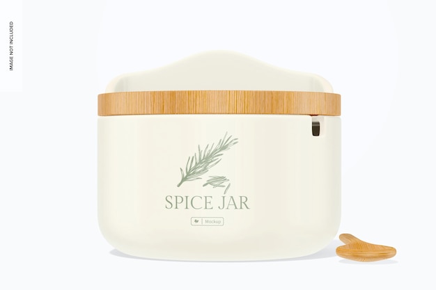 Flip top spice jar-model, vooraanzicht