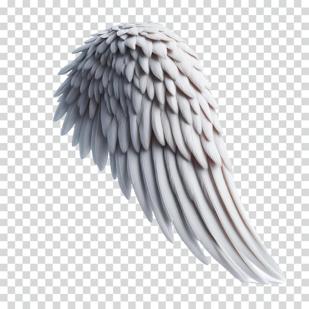 PSD floating angel wing transparent background