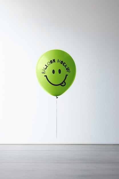 PSD floating balloon mockup