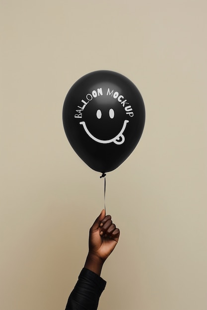 PSD floating balloon mockup