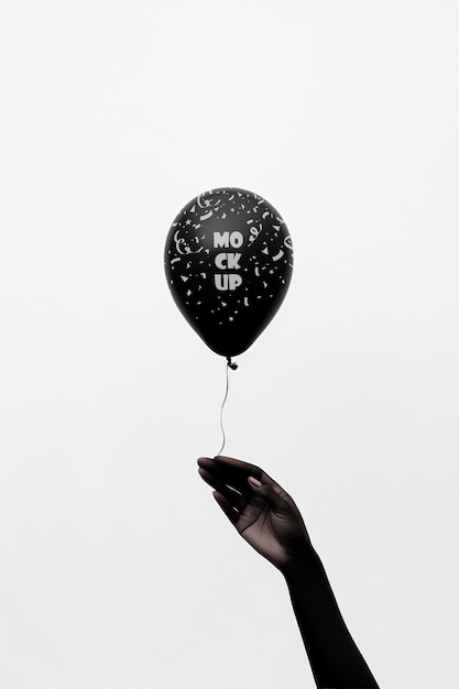 PSD floating balloon mockup