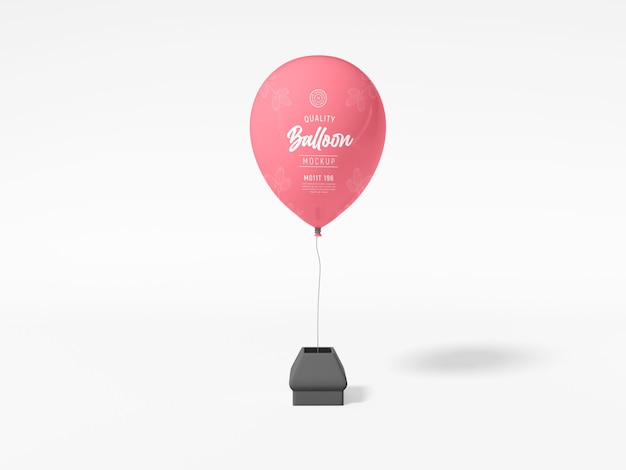 Floating balloon mockup