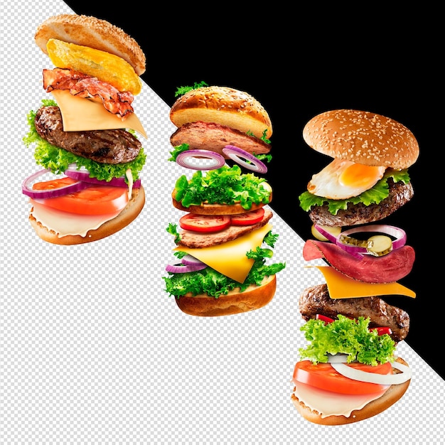PSD hamburger galleggiante v1