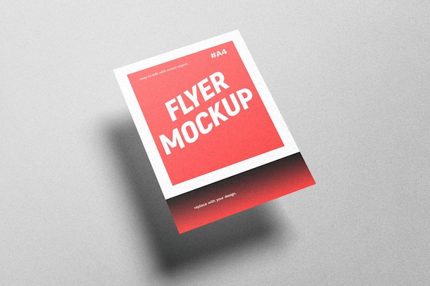 Floating flyer mockup