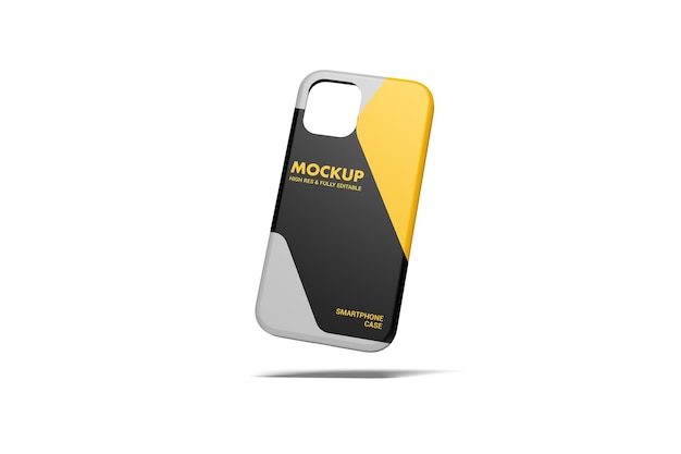 Mockup di custodia per smartphone fluttuante