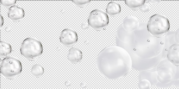 PSD floating soap bubbles artificial intelligence generative