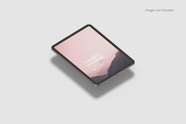 Floating tablet mockup