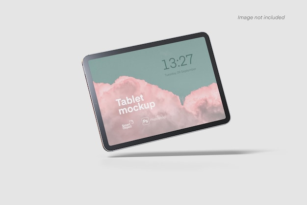 Floating tablet mockup